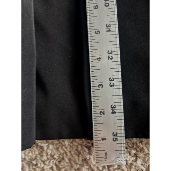 Calvin Klein Black Lined Swing Raincoat Dress Coat Winter Jacket Sz 14 Chest 47 - Picture 11 of 15